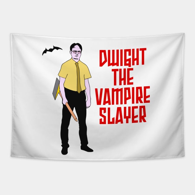 Dwight the Vampire Slayer Tapestry by LordNeckbeard