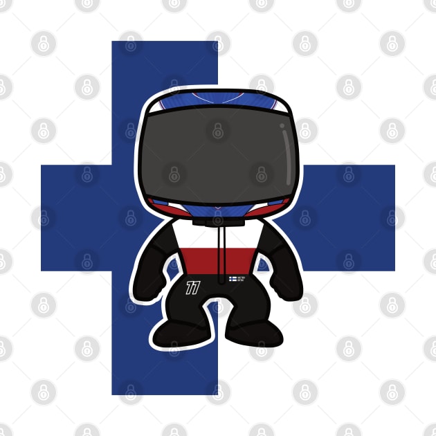 Valtteri Bottas Custom Bobblehead - 2022 Season Flag Edition by GreazyL