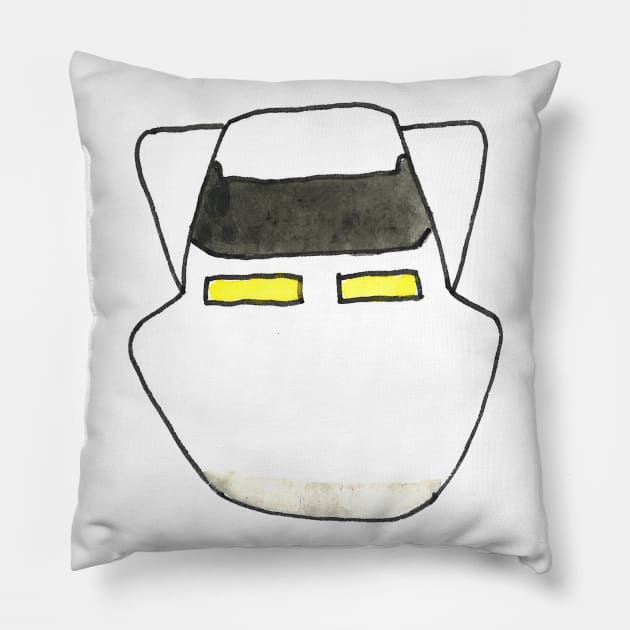 Tokyo Icons: Shinkansen Pillow by buhloop.icons