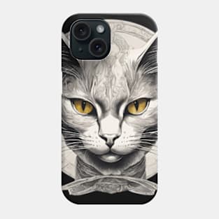 symbolism cat art emblem pt2 Phone Case