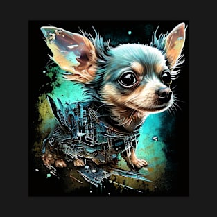 Chihuahua Puppy doggy dog Sci-fi T-Shirt