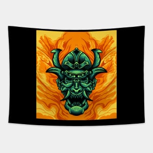 Green onimask Tapestry