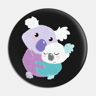 Little cute Koala family hug Pin