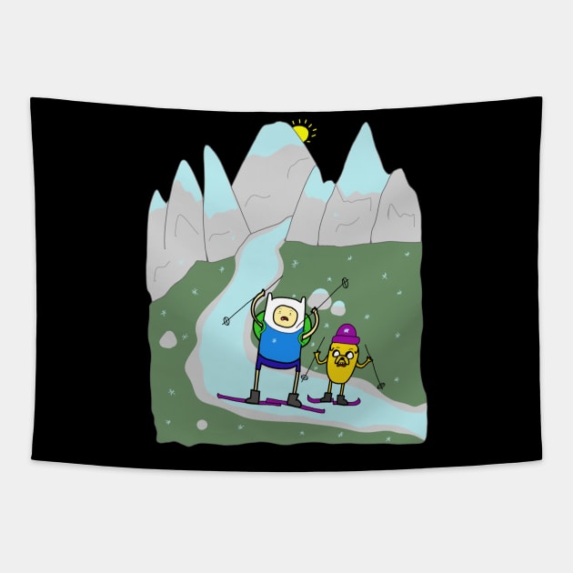 Finn and Jake Tapestry by soondoock