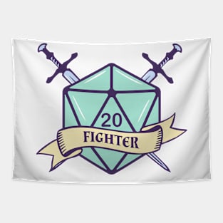 DnD Fighter Class D20 Tapestry