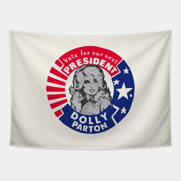 Dolly for President Tapestry by toruandmidori