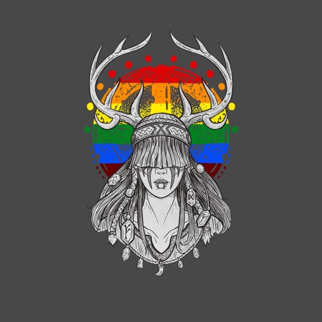 Lesbian pagan norse pride Heilung band by BlackForge