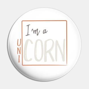 Cornhole I'm a unicorn Pin