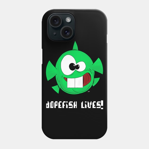 TSHIRT - Dopefish lives Phone Case by Eyz