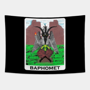 The Devil Baphomet Tarot Card Tapestry