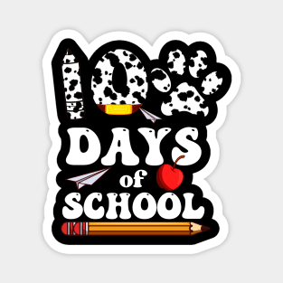 Dalmatian Dog Paw 100 Day Of School Magnet