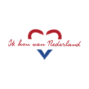 i love Nedherlands / ik hou van Nederland themed graphic design T-Shirt