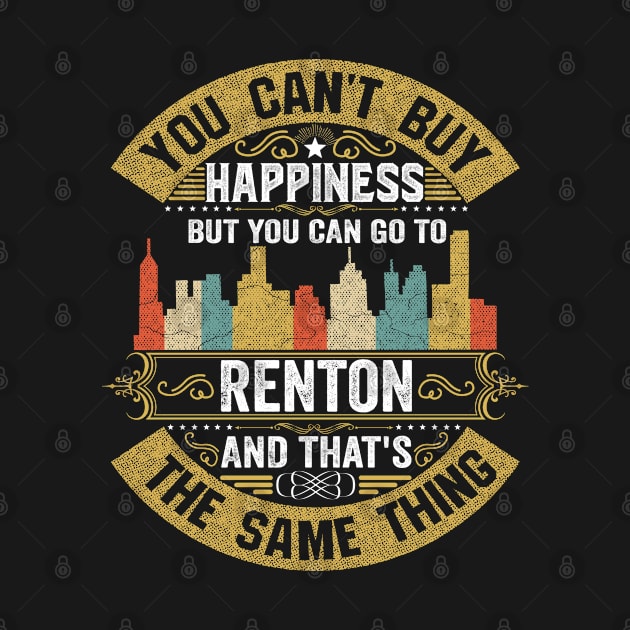 Renton City Washington State USA Flag Native American by BestSellerDesign