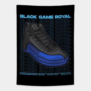 AJ 12 Black Royal Sneaker Tapestry