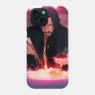 John wick eating with sticks Phone Case