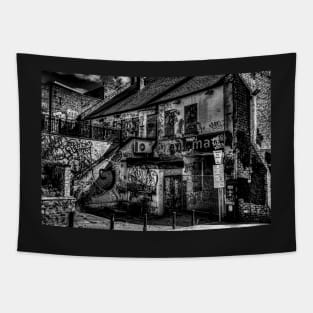 HDR Urban Graffiti Monochrome Tapestry