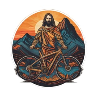 Jesus and his mountain bike T-Shirt