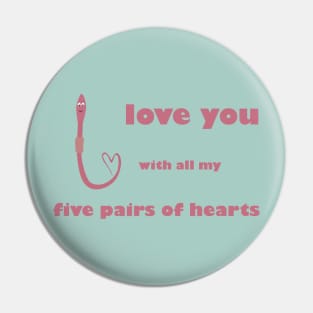 earthworm in love Pin