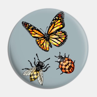 Checkered Pollen Seekers Pin