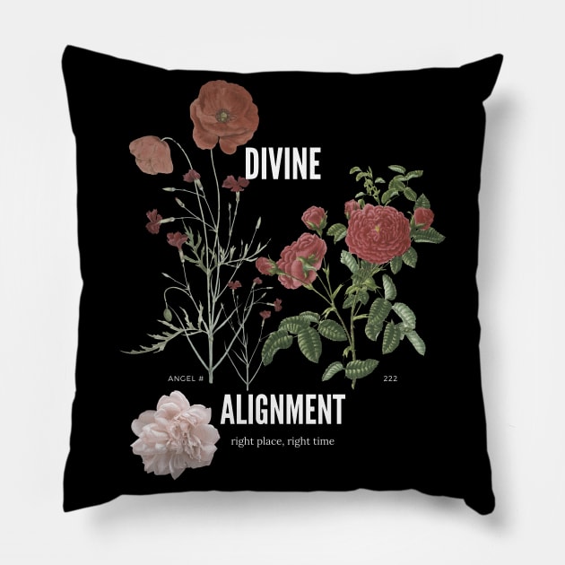 Divine Alignment Angel # 222 Pillow by MOFF-