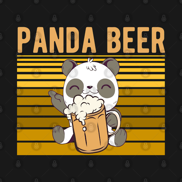 Funny Panda With Beer - Panda Beer by HappyGiftArt