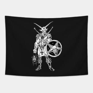 Battle Goat Icon Death Metal Art Tapestry