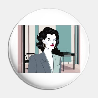 Ambitionista Art Deco Patrick Nagel 80s Pin