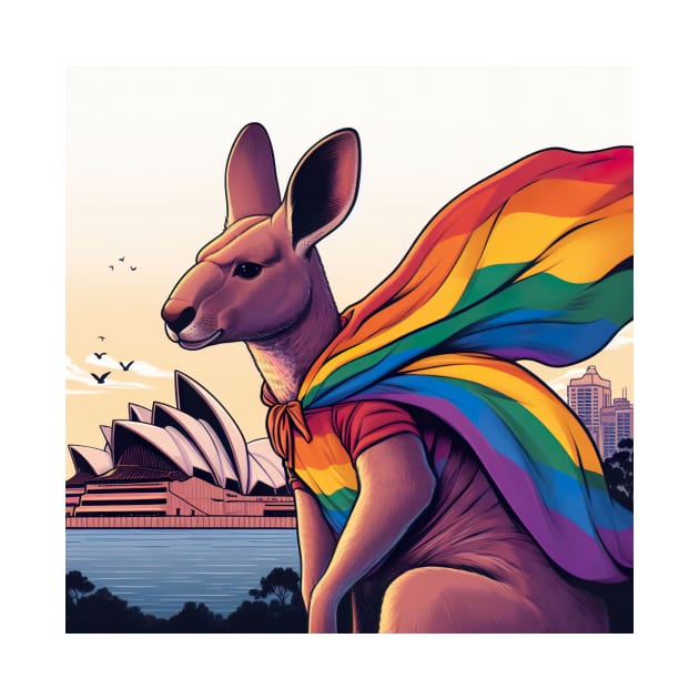 Gay Pride Kangaroo (Sydney, Australia) by SNAustralia