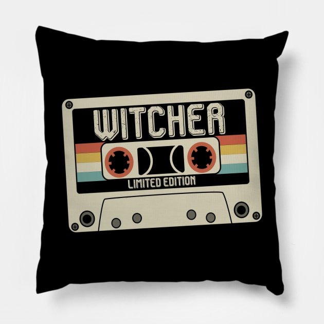 Witcher - Limited Edition - Vintage Style Pillow by Debbie Art