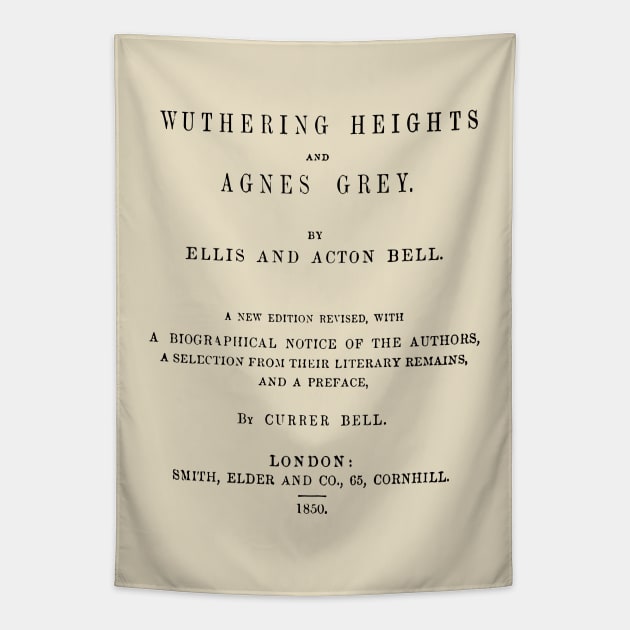 Wuthering Heights Heathcliff bookish - Bronte sisters Tapestry by OutfittersAve