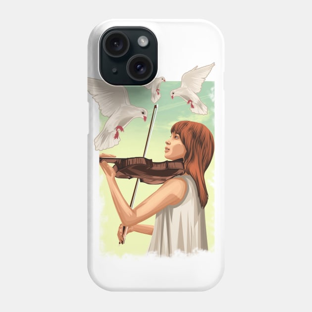 The Lovable Violin Girl Phone Case by siddick49