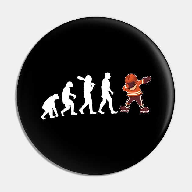 Ice Hockey Evolution Pin by funkyteesfunny