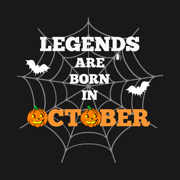 Legends are born in October Halloween by halazidan