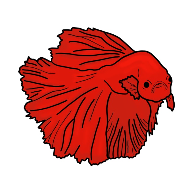 Red Betta by kvictoria1