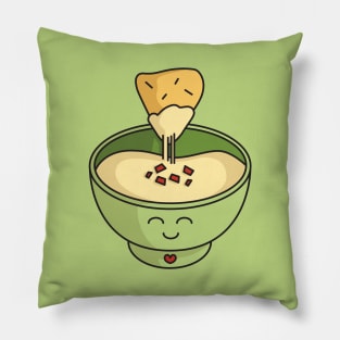 Kawaii Queso Bowl with Chip Pillow