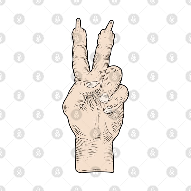 Peace Sign Finger by mynameissavage