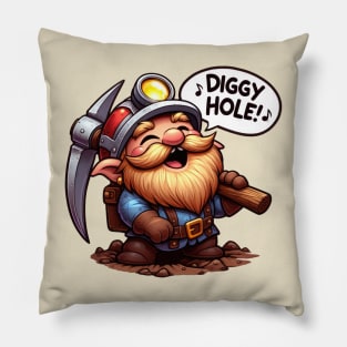 Diggy Hole! Pillow