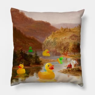 Rubber duck day Pillow