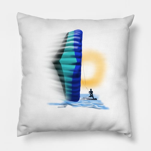 Kitesurfing Pillow by sibosssr