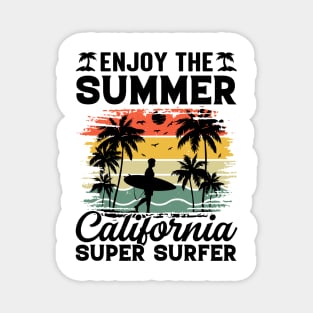 Enjoy The Summer California Super Surfer Magnet