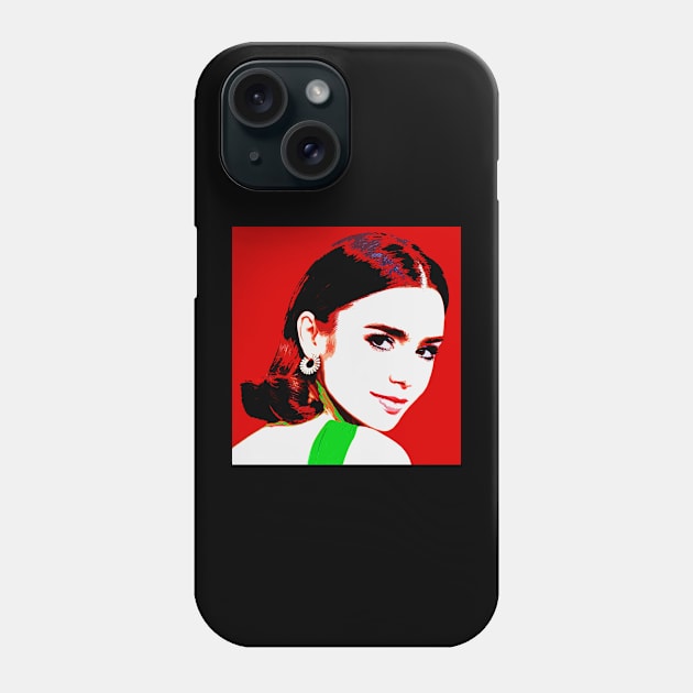 lily collins Phone Case by oryan80