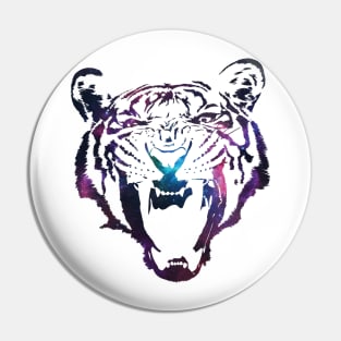 Galaxy Tiger Roar Pin