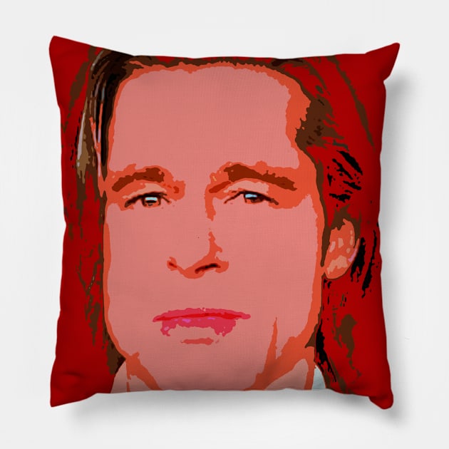 brad pitt Pillow by oryan80