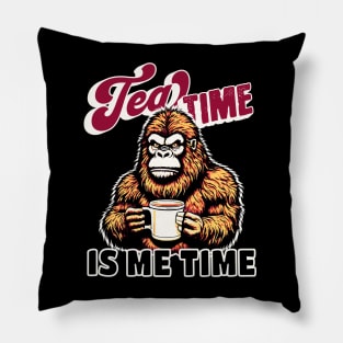 Tea Time is Me Time Bigfoot Pillow