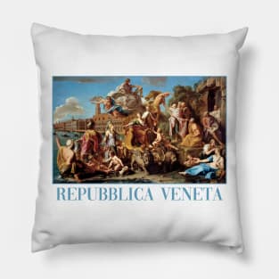 The Triumph of Venice by Batoni Pillow