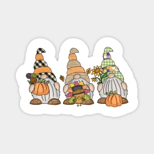 Thanksgiving Gnomes Magnet