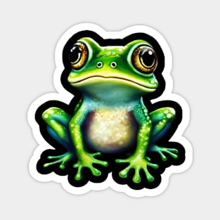 Little Dandelion Frog Magnet