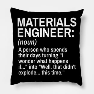 Materials Engineer Funny Definition Engineer Definition / Definition of an Engineer Pillow