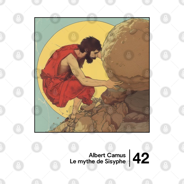 Le Mythe de Sisyphe - Minimal Style Graphic Artwork by saudade