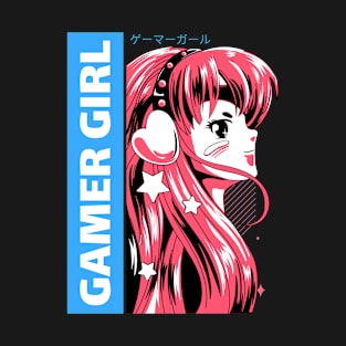 Gamer Girl Anime Manga Otaku Video Games T-Shirt